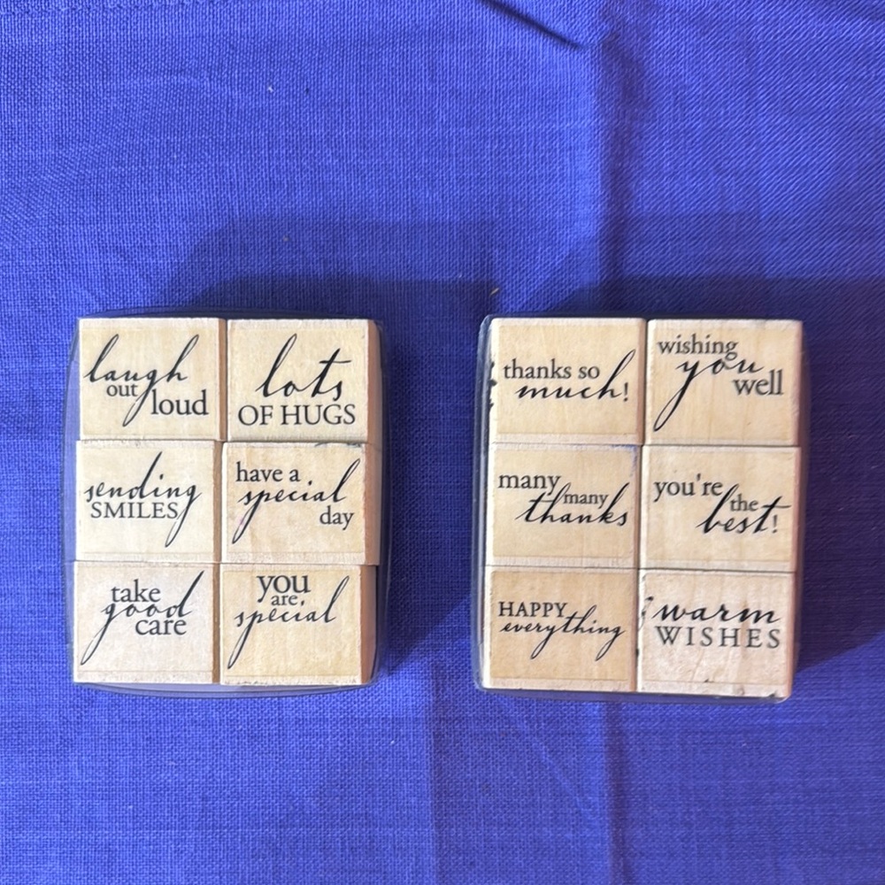 Inspirational Wooden Stamp Set